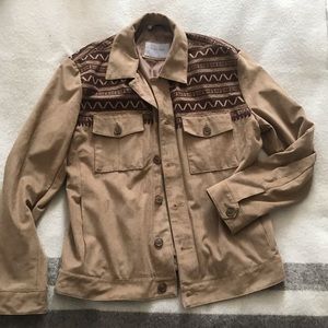 Men’s lined jacket with western detailing